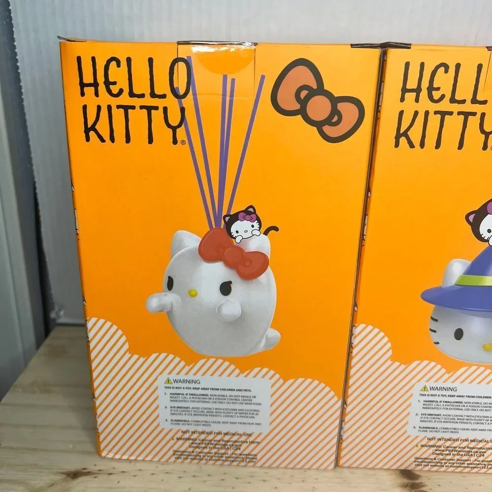 Hello Kitty Halloween Reed Diffuser Lot of 3‎ Cinnamon Vanilla NEW FREE Shipping